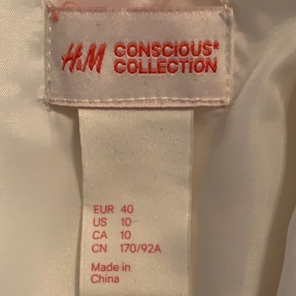 White blazer H&M Conscious Collection size 10 - Picture 3 of 4